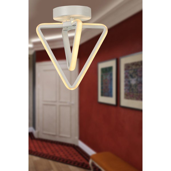 Bela kovinska LED stropna svetilka Baris – Squid Lighting-image-1