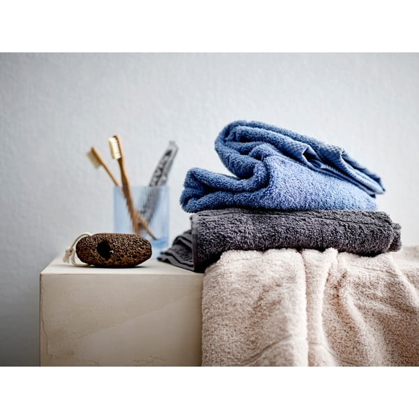 Temno siva frotirna bombažna brisača 50x100 cm Line – Södahl-image-4