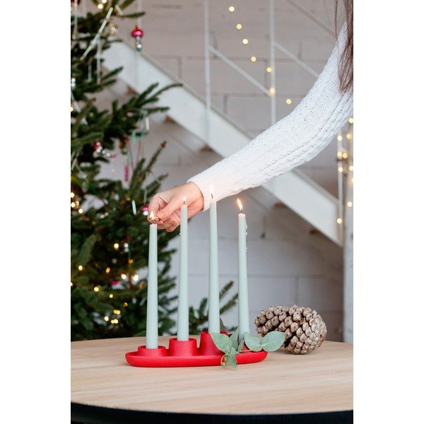 Rdeč svečnik EMKO Aye Aye Four Candles-image-1