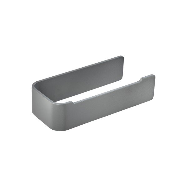Sivo kovinsko stensko držalo za toaletni papir Ume – Zone-image-1