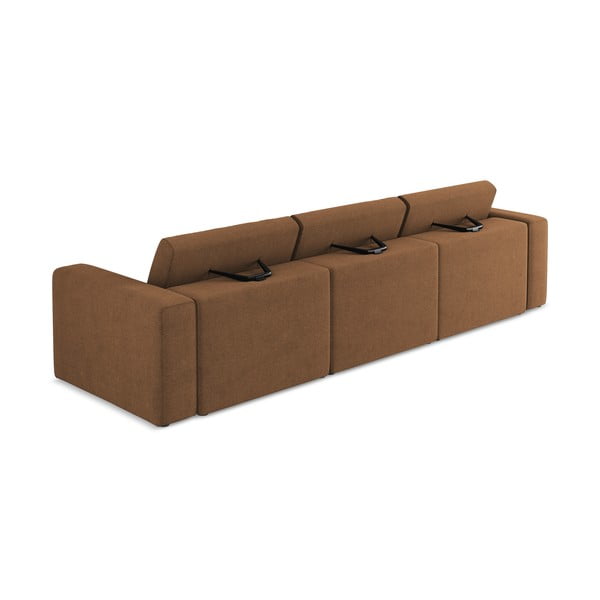 Rjava sedežna garnitura 314 cm Kalea – Makamii-image-3