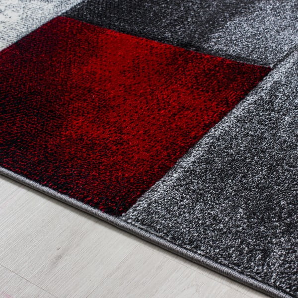 Bordo rdeč in siv tekač 80x300 cm Hawaii – Ayyildiz Carpets-image-2