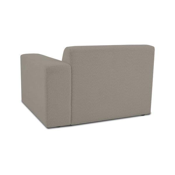 Svetlo rjav modul za sedežno garnituro iz tkanine bouclé (desni kot) Roxy – Scandic-image-2