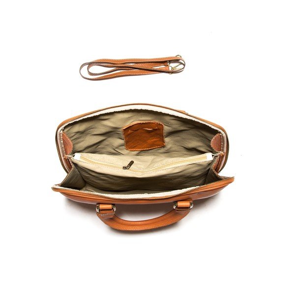 Usnjena torba za prenosni računalnik Anna Luchini 2120 Cognac-image-3