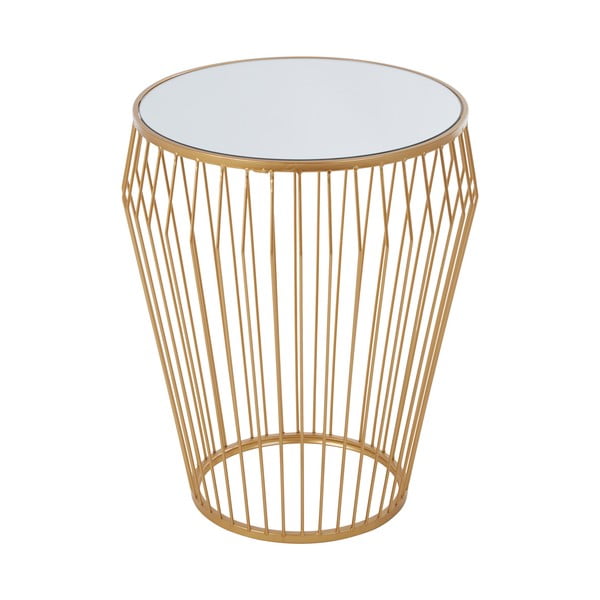 Okrogla stranska mizica s stekleno mizno ploščo ø 45 cm Avantis – Premier Housewares-image-1