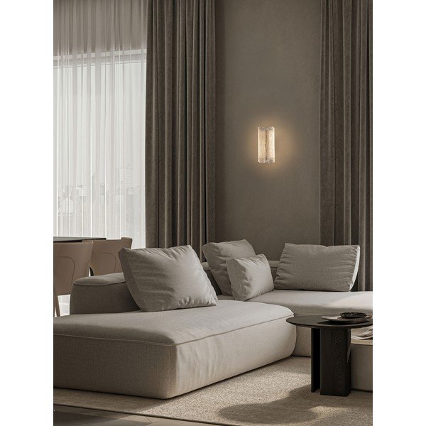 Medeninasta jeklena LED stenska svetilka Sarin – Nova Luce-image-1