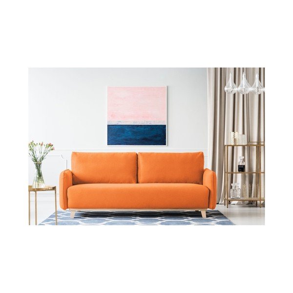 Oranžni trisedežni kavč Kooko Home Bebop-image-1