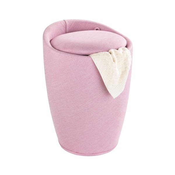 Roza koš za perilo in stolček v enem Wenko Linen Look, 20 l-image-3