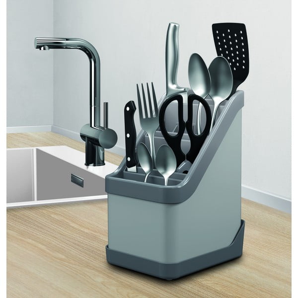 Črno stojalo za jedilni pribor Metaltex Keep-Tex-image-1