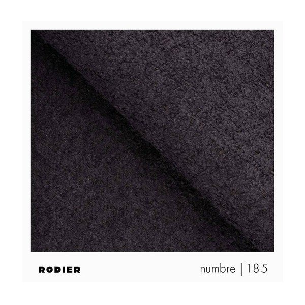Črn fotelj iz tkanine bouclé Belle – Rodier-image-4