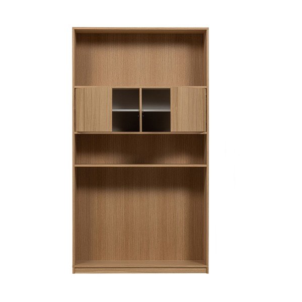 Modularna knjižna polica v hrastovem dekorju v naravni barvi 110x199 cm Modulair – vtwonen-image-3