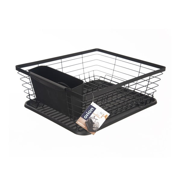 Črn kovinski odcejalnik posode 36x30,5 cm Radka – Orion-image-2