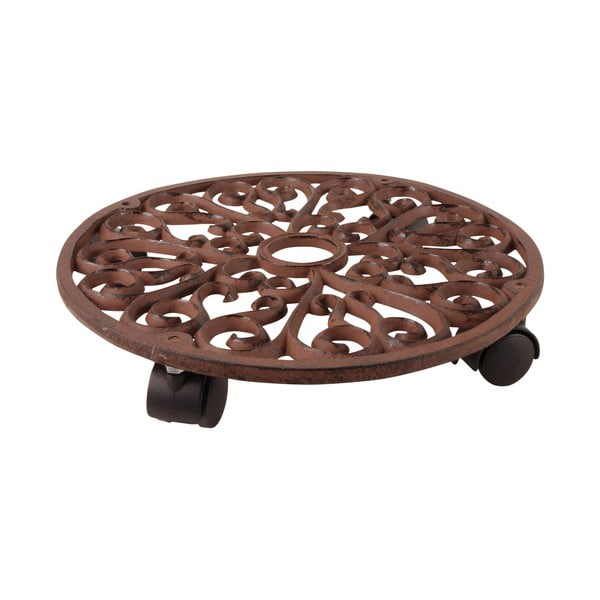 Kovinski mobilni podstavek za cvetlične lonce ø 34,5 cm Ornament – Esschert Design-image-3