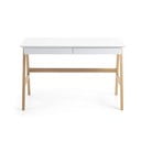 Pisalna miza z belo ploščo Kave Home Ingo, 120 x 60 cm