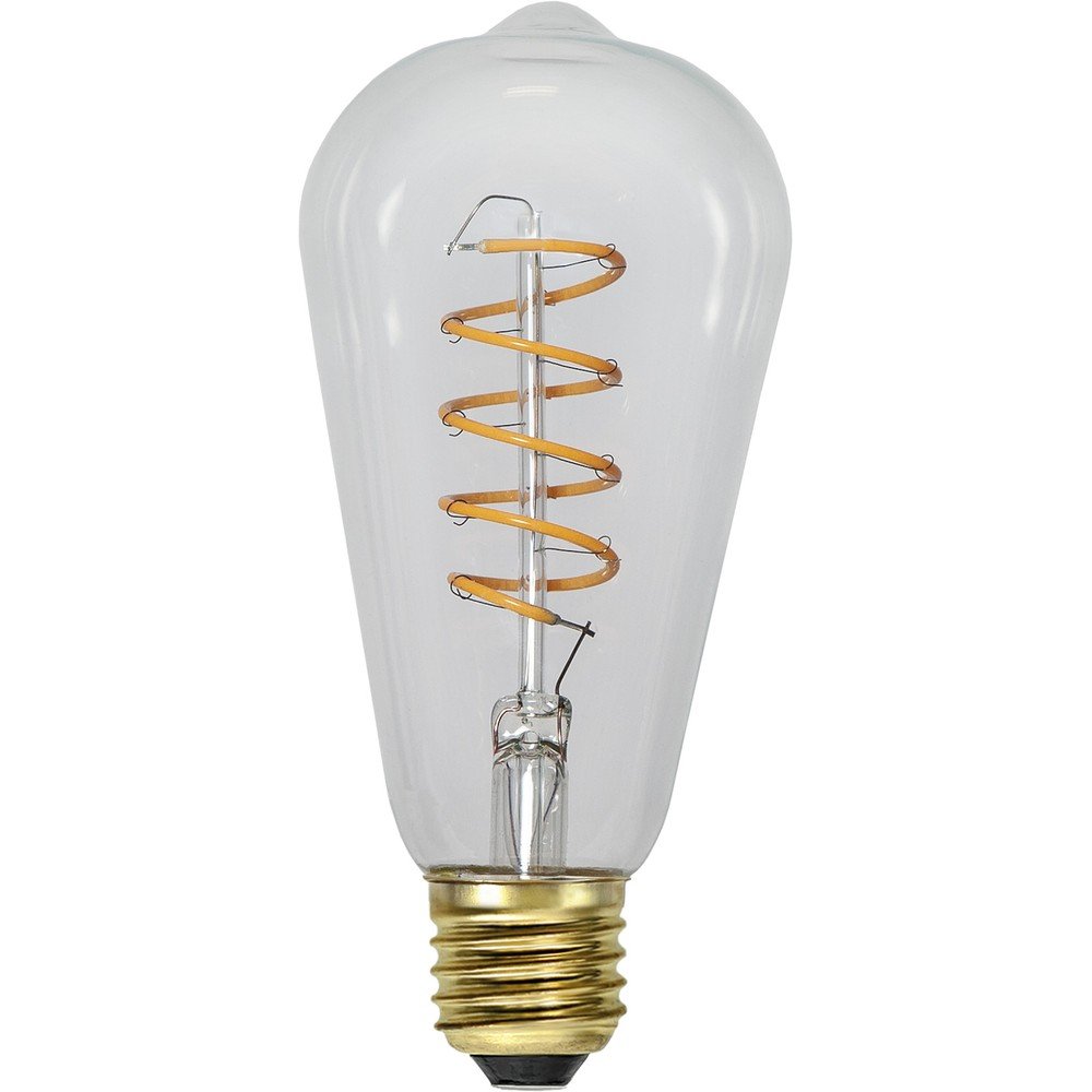 LED filament zatemnitvena žarnica s toplo z žarnico E27, 4 W Spiral Filament