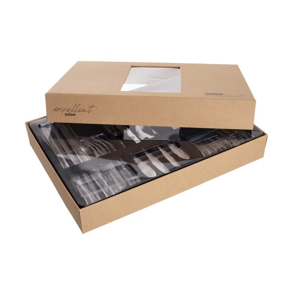 Pribor iz nerjavečega jekla v srebrni barvi 24 ks Satin – Orion-image-3