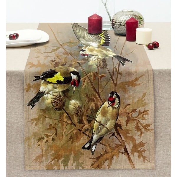 Namizni tekač 40x130 cm Yellow Bird – Mila Home-image-1