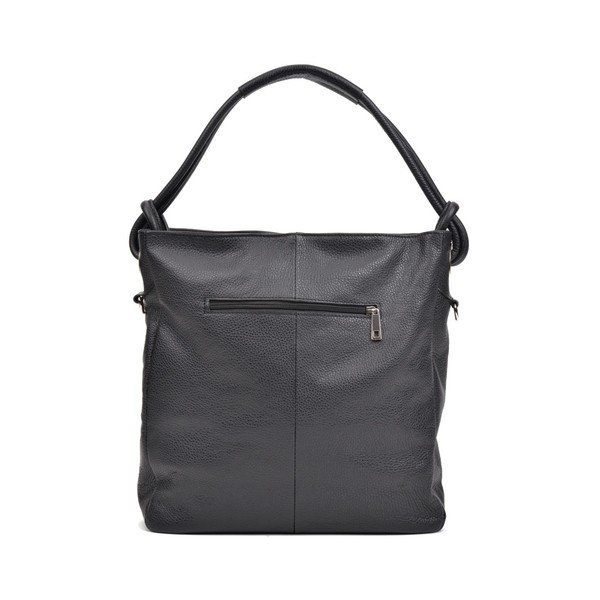 Črna usnjena torbica Anna Luchini Smiela-image-4