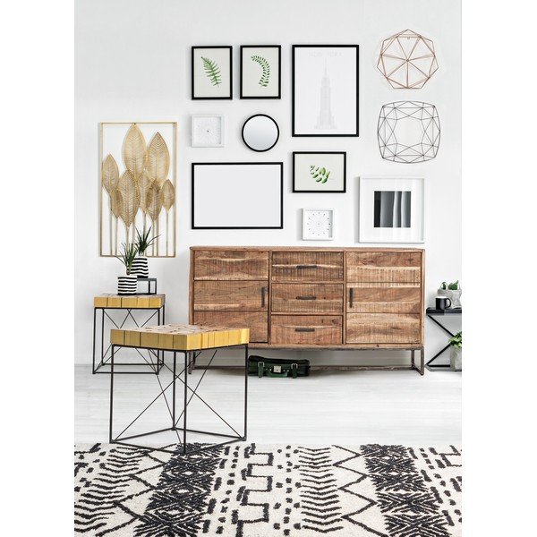 Kovinska stenska dekoracija 52,5x95 cm Adhira – Bizzotto-image-3