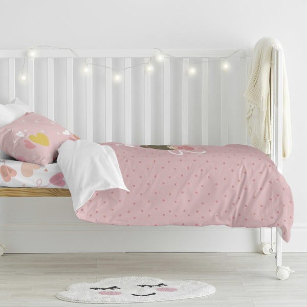 Bombažna posteljnina za otroško posteljico 115x145 cm Dancing - Mr. Fox-image-4