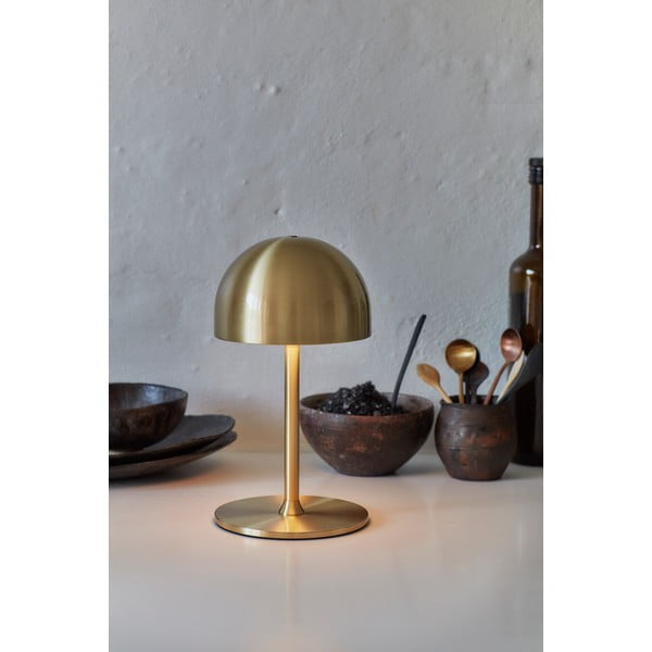 Medeninasta LED namizna svetilka z daljinskim upravljalnikom s kovinskim senčilom (višina 22 cm) Tim – Sirius-image-3