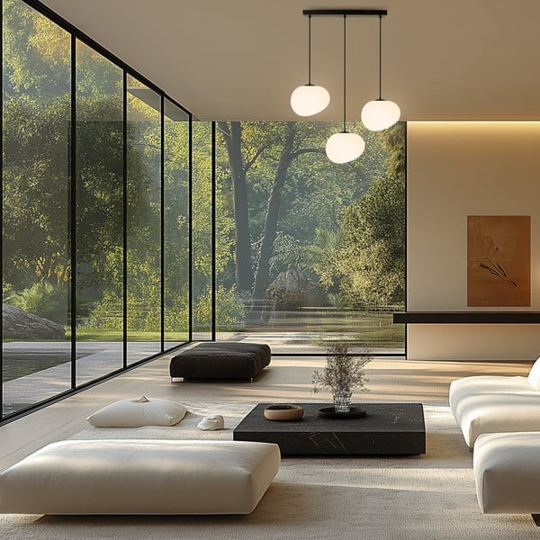 Črno-bela viseča svetilka Stones – Candellux Lighting-image-1