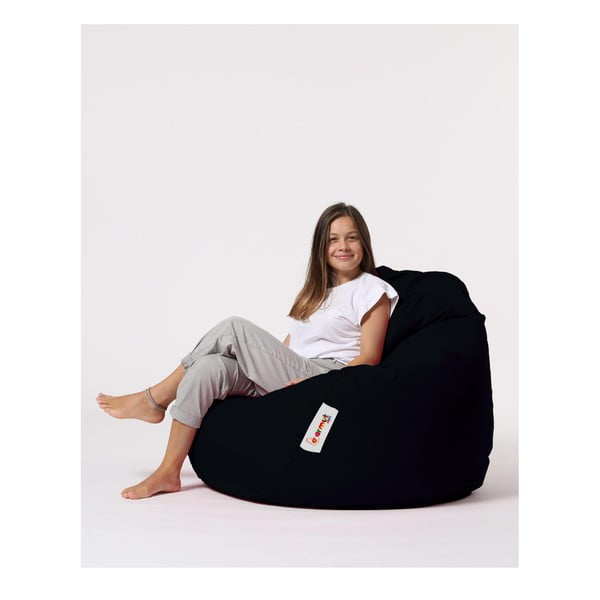 Črna vrtna sedežna vreča Premium – Floriane Garden