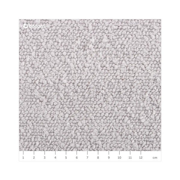 Svetlo siv tabure iz tkanine bouclé Molino – Micadoni Home-image-4