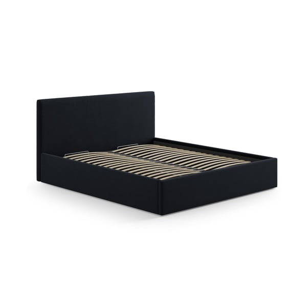 Temno modro oblazinjeno vzglavje 170,5x100 cm Remo – Micadoni -image-3