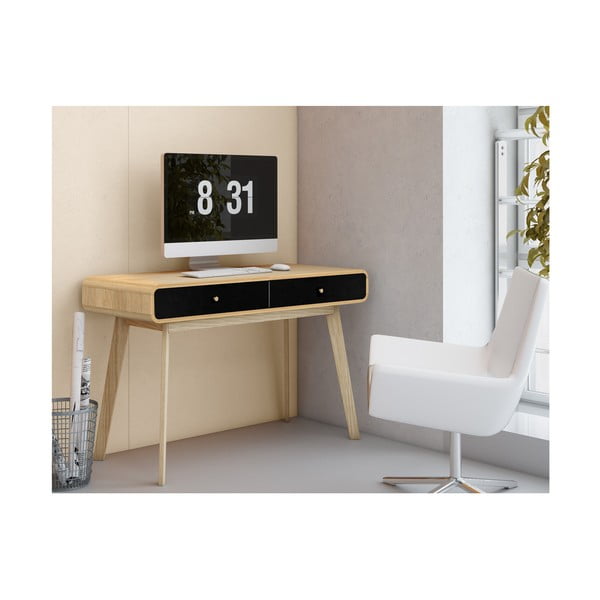 Pisalna miza v hrastovem dekorju 50x120 cm Cassie - Støraa -image-3