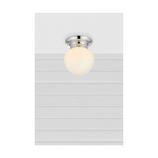 Srebrno-bela stropna svetilka s steklenim senčilom Ronda – Markslöjd-image-1