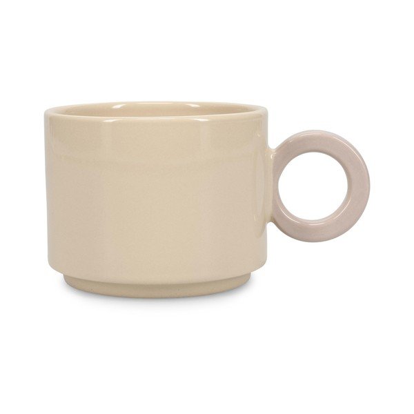 Bež skodelica iz kamenine 280 ml Lou – ONA