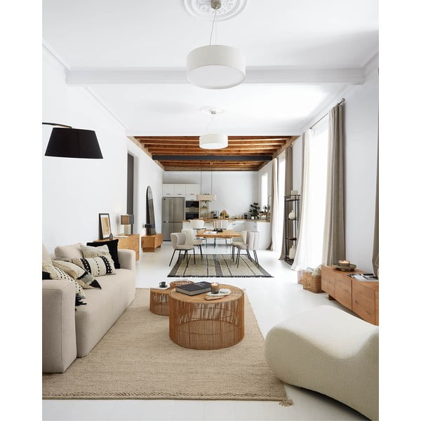 Bež zavesa 140x270 cm Marja - Kave Home-image-3