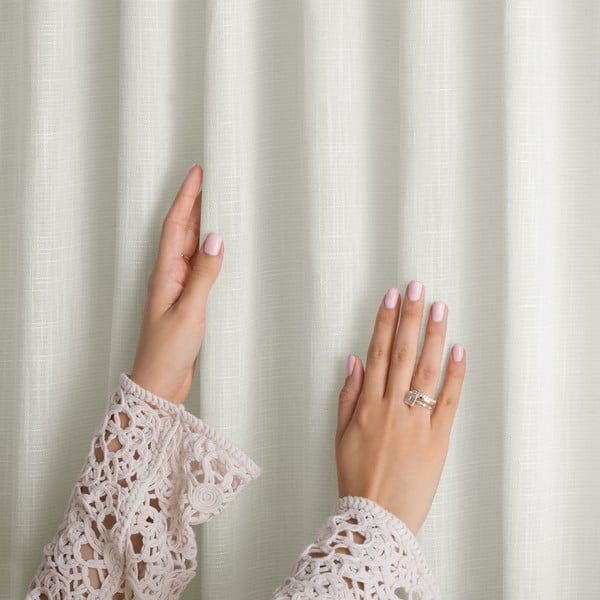 Kremno bela zavesa 140x270 cm Valeta – Restilo-image-2