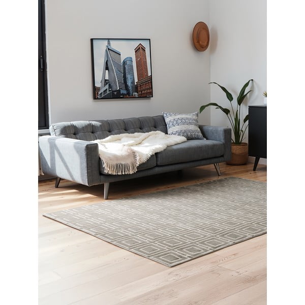 Siva/kremno bela preproga 160x235 cm Perles Howlite – Elle Decoration-image-1