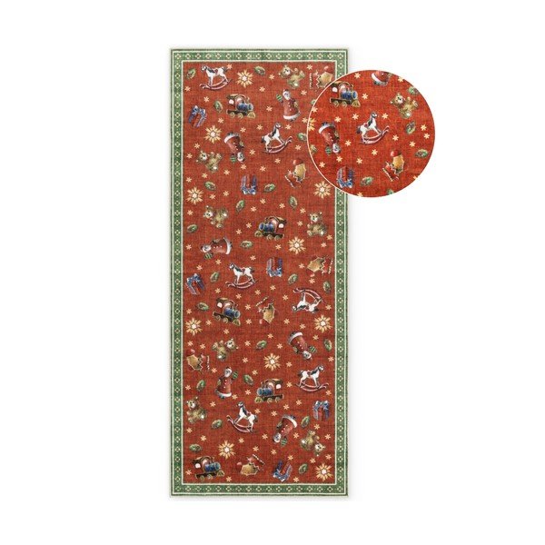 Rdeč/zelen tekač z božičnim motivom 80x200 cm Toy's Delight Nostalgic Noel Red Green – Villeroy&Boch