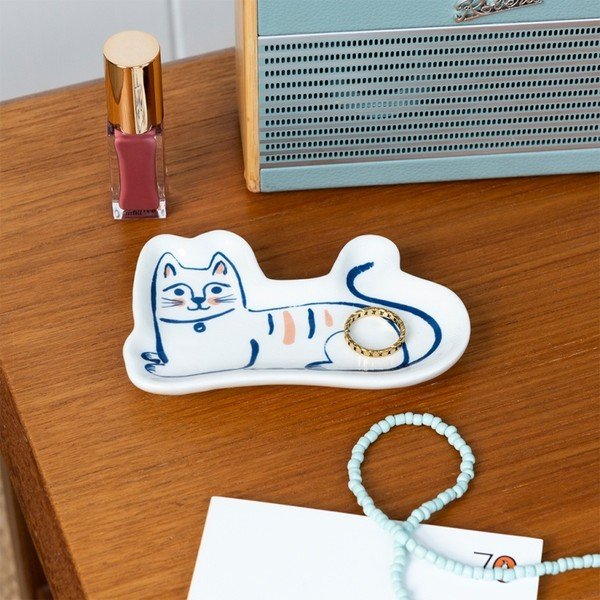 Keramično stojalo za nakit Cat – Rex London-image-1