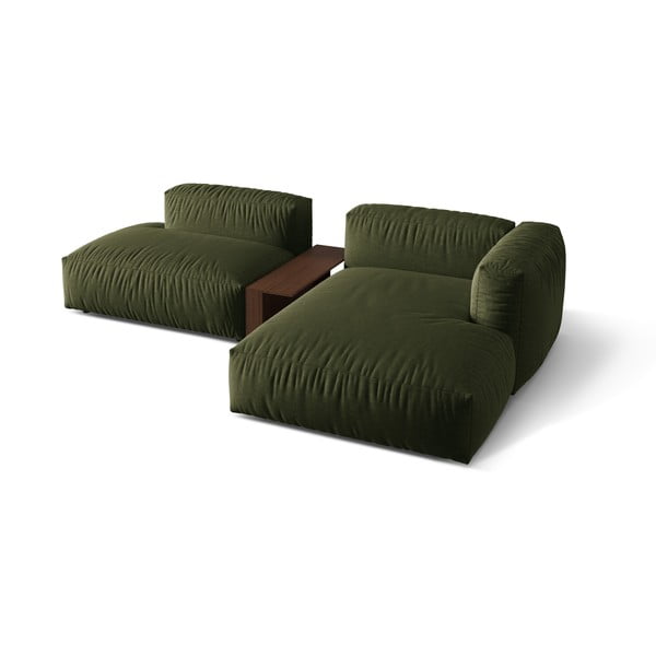 Zelena kotna sedežna garnitura (desni kot) Martina – Micadoni Home-image-2