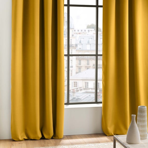 Rumena zatemnitvena zavesa 135x280 cm Occult – douceur d'intérieur-image-2