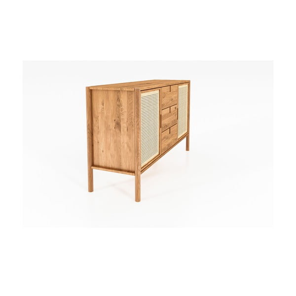 Nizka komoda iz hrastovega lesa 142x84 cm Pola - The Beds-image-3