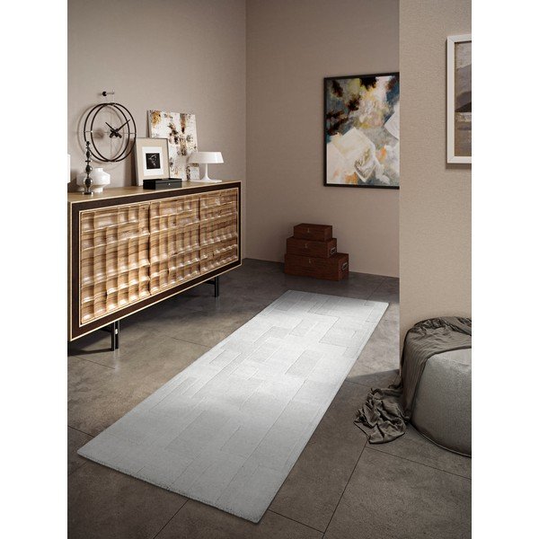 Kremno bel ročno tkan volnen tekač 80x250 cm Wilhelmine – Villeroy&Boch-image-1