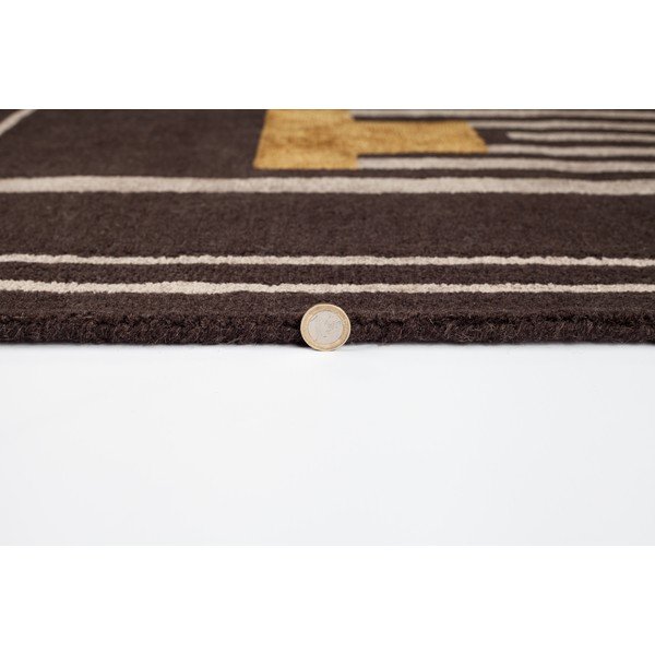 Rjava ročno tkana preproga Flair Rugs Moderne Lifestyle, 200 x 290 cm-image-1