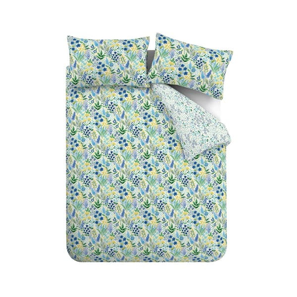 Zelena/modra enojna posteljnina 135x200 cm Tilly Floral – Catherine Lansfield