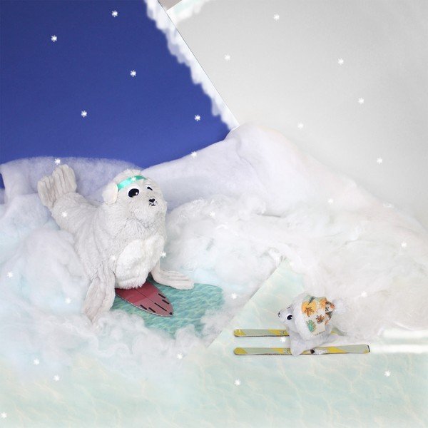 Plišaste igrače v kompletu 2 ks Ptipotos Ploufou – Les Deglingos-image-1