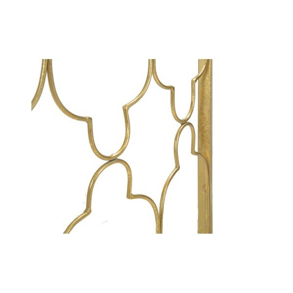 Garnitura 2 konzolnih mizic z motivom v zlati barvi Mauro Ferretti Balconette-image-1