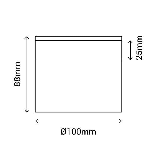 Črna stropna svetilka SULION Congo, ø 10 cm-image-2