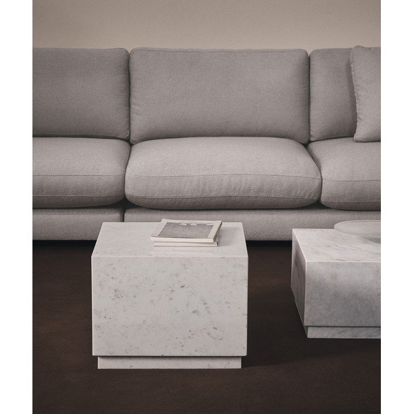 Marmorna stranska mizica 40x40 cm Sorein – Kave Home-image-1