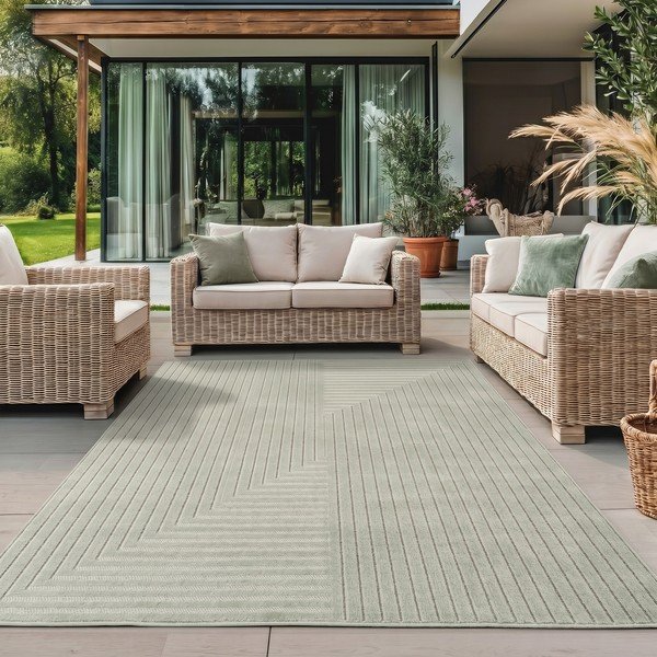 Zelena notranja in zunanja preproga 240x340 cm Nova 1202 – Ayyildiz Carpets-image-1