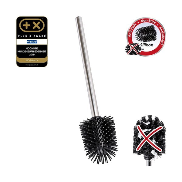 Nadomestna WC ščetka iz nerjavečega jekla v sijajno srebrni barvi Ø 8 cm – Wenko-image-1