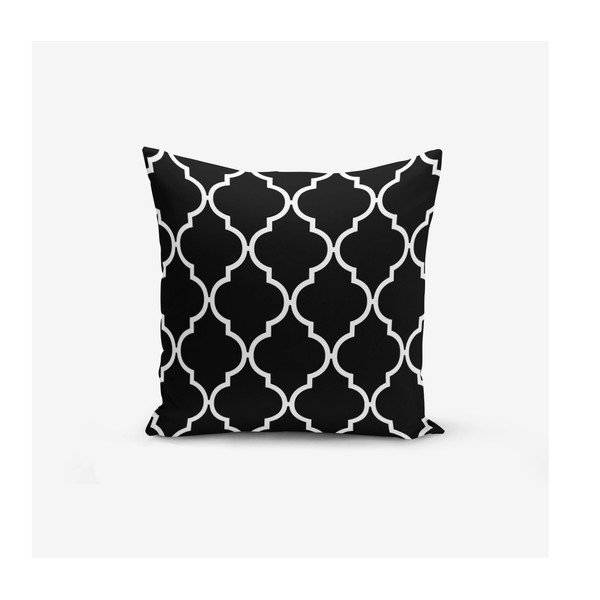 Komplet 4 prevlek za okrasne blazine Minimalist Cushion Covers BW Graphic Patterns, 45 x 45 cm-image-1